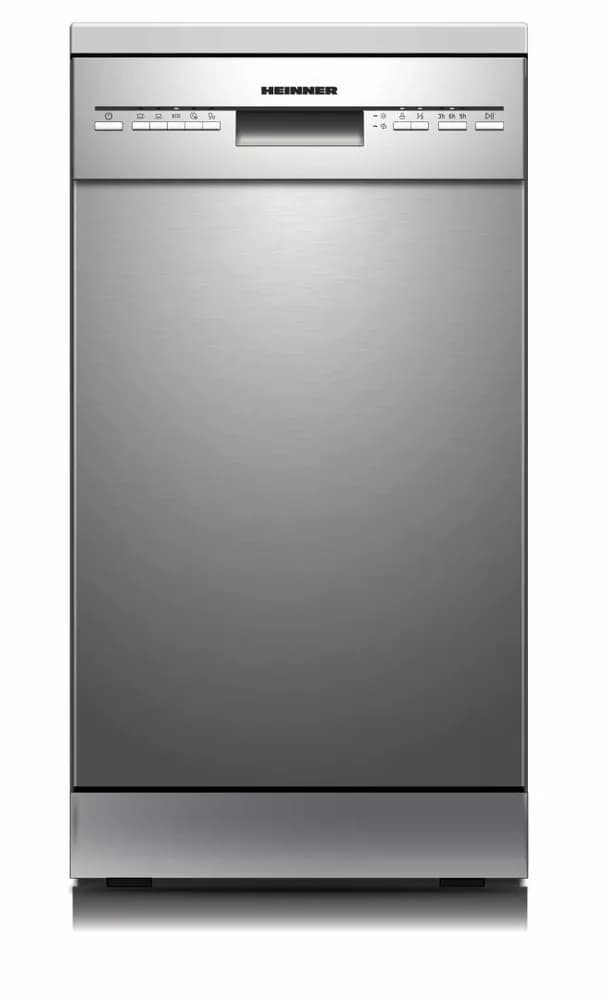 MASINA DE SPALAT VASE HEINNER HDW-FSM45510XE++. 10 SETURI, CLASA DE EFICIENTA ENERGETICA E, CONTROL ELECTRONIC, 5 PROGRAME: INTENSIV, UNIVERSAL, ECO, 90 MIN, RAPID (30 MIN), FUNCTIE HALF LOAD, PORNIRE INTARZIATA (3H, 6H, 9H), COS SUPERIOR AJUSTABIL PE INALTIME (GOL), COS TACAMURI, AQUASTOP, BLOCARE