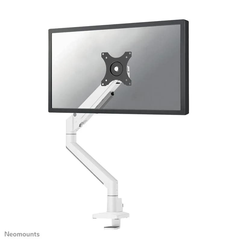 Brat monitor Neomounts DS70-250WH1; pentru display-uri cu diagonale 17"-35", sistem de prindere VESA 75x75~100x100, greutate maxima suportata 9kg, full motion, tilt +45°, swivel 90°, rotate 180°; gas spring; culoare argintiu.