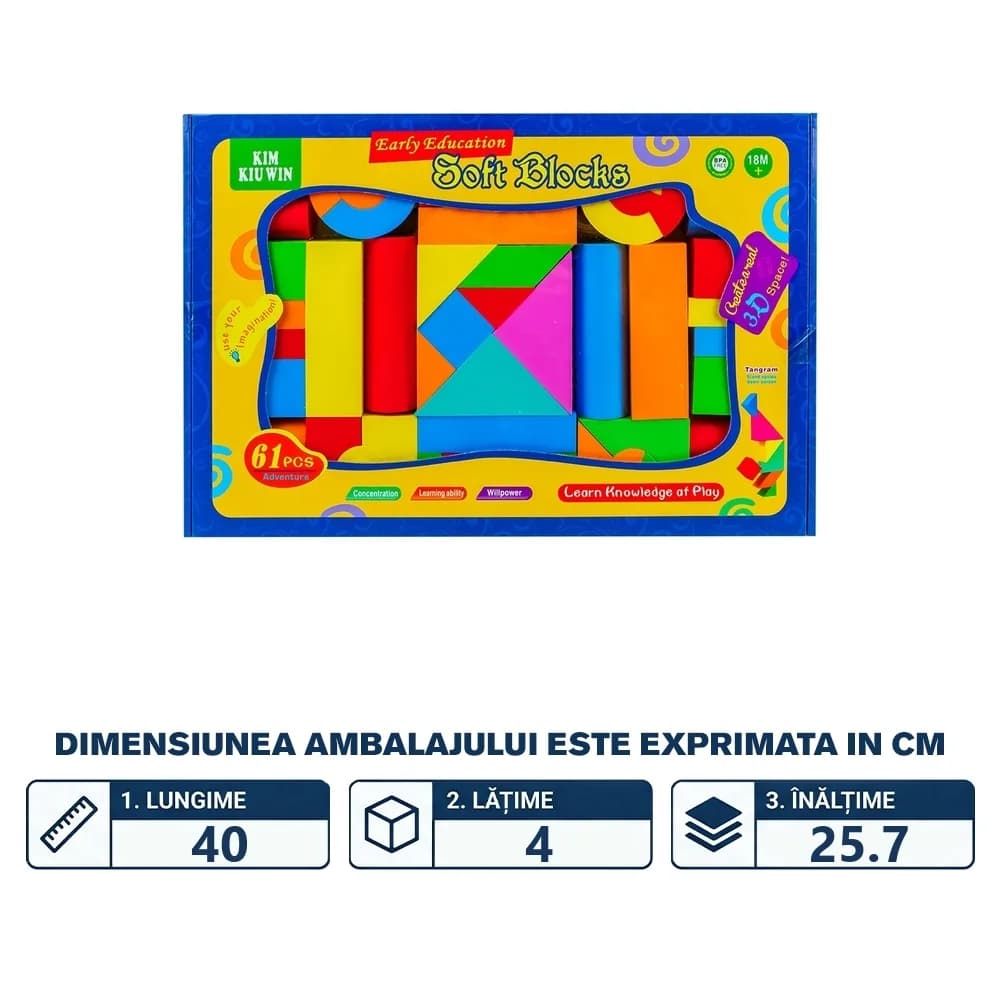 Cuburi EVA, 64 buc/set — miniatură
