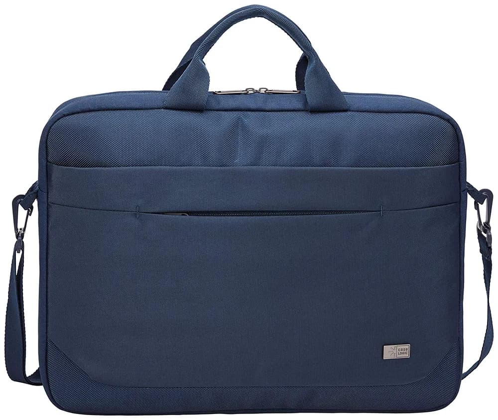 GEANTA CASE LOGIC, pt. notebook de max. 15.6 inch, 1 compartiment, buzunar frontal x 2, waterproof, poliester, albastru, "ADVA-116 DARK BLUE"/3203989 — miniatură