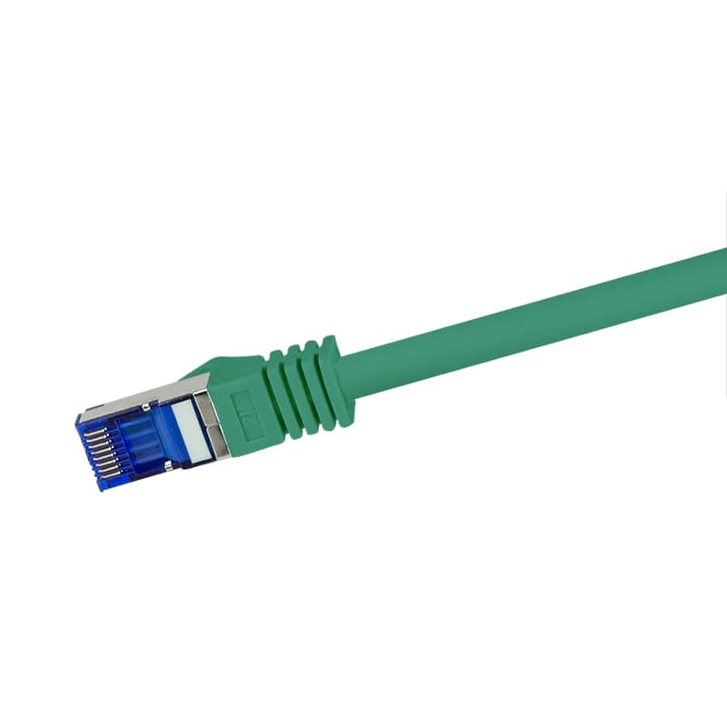 PATCH CORD S/FTP LOGILINK Cat6a, LSZH, Ultraflex, PoE/PoE+/PoE++, cupru, 1 m, verde, AWG26, dublu ecranat "C6A035S" — miniatură