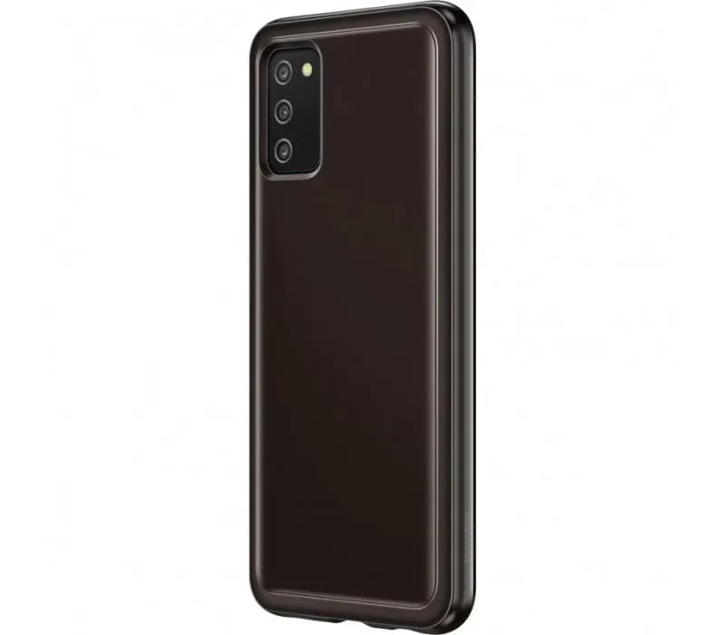 HUSA Smartphone Samsung, pt Galaxy A03s, tip back cover (protectie spate), TPU, ultrasubtire, negru, "EF-QA038TBEGEU" — miniatură