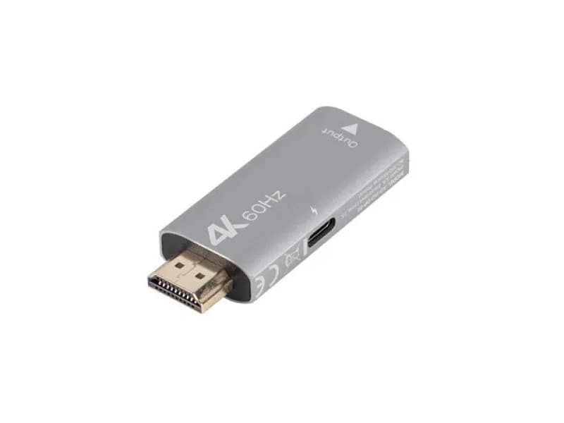 Adaptor HDMI(M) DisplayPort(F) 4K argintiu