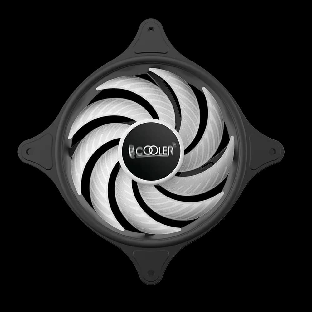 VENTILATOR PCCOOLER PC 120x120x25 mm, RGB LED fix, 3 PIN, Hydro Bearing, fixed LED RGB, 1 buc. in pachet "FX-120-3" — miniatură