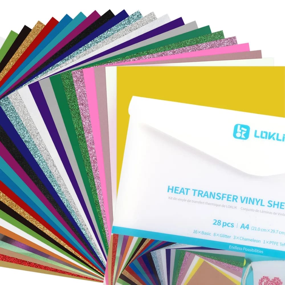 Accesoriu gravator laser LOKLiK Heat Transfer Vinyl Material Bundle — miniatură