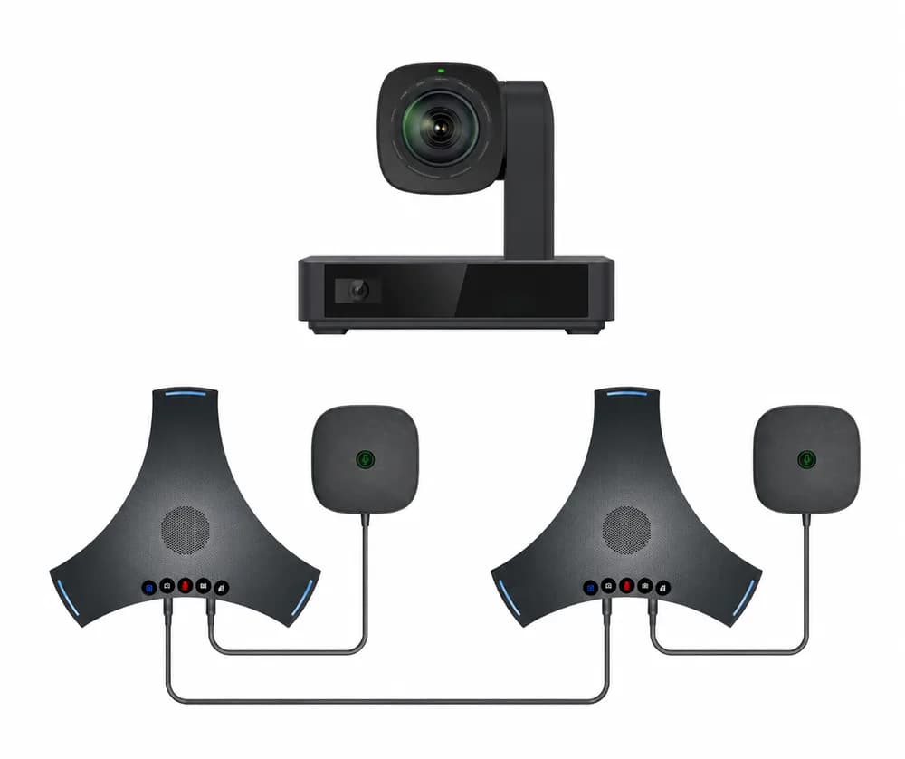 Pachet videoconferință 4K BYOM cu cameră PTZ, 2x speakerphone wireless POD4 – Large Room