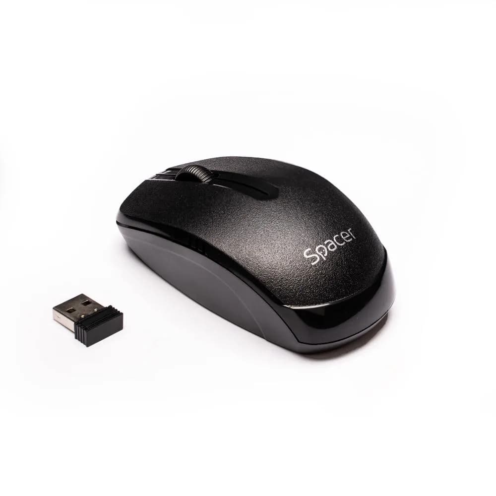 Mouse Wireless SPACER SPMO-161, 1000 dpi, Negru