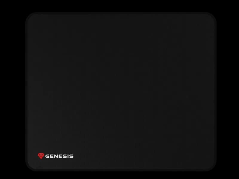 GENESIS Carbon 500 M Logo. Width: 250 mm, Depth: 300 mm. Product colour: Black, Surface coloration: Monochromatic, Material: Fabric,  Rubber, Gaming mouse pad