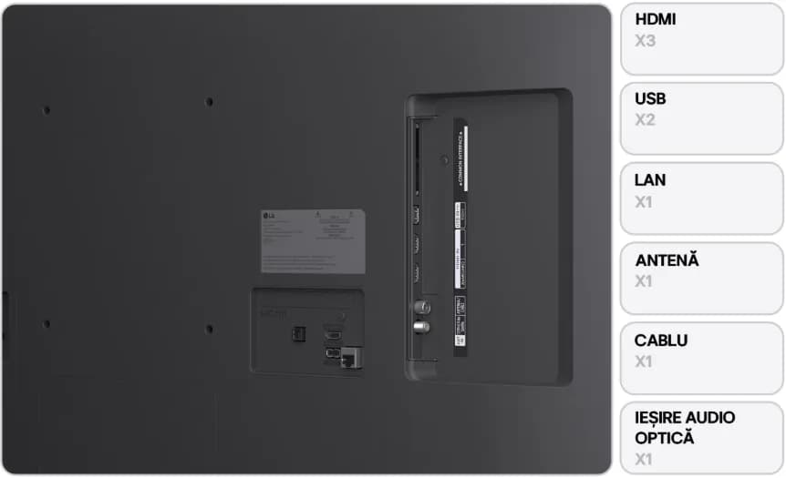 Televizor LG NanoCell 50NANO80A3B, 126 cm, Smart, 4K Ultra HD, Clasa F (Model 2025) — miniatură