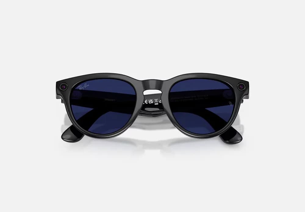 Ray-Ban Meta Headliner Gen 2 High Bridge FIT Shiny Black Clear/Sapphire Transitions 50-23