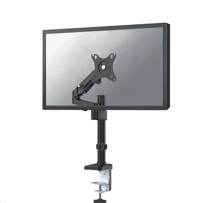 Brat monitor Neomounts DS70-750BL1; pentru display-uri cu diagonale 17"-27", sistem de prindere VESA 75x75~100x100, greutate maxima suportata 7kg, full motion, tilt +45°, swivel 90°, rotate 180°; gas spring; culoare negru.