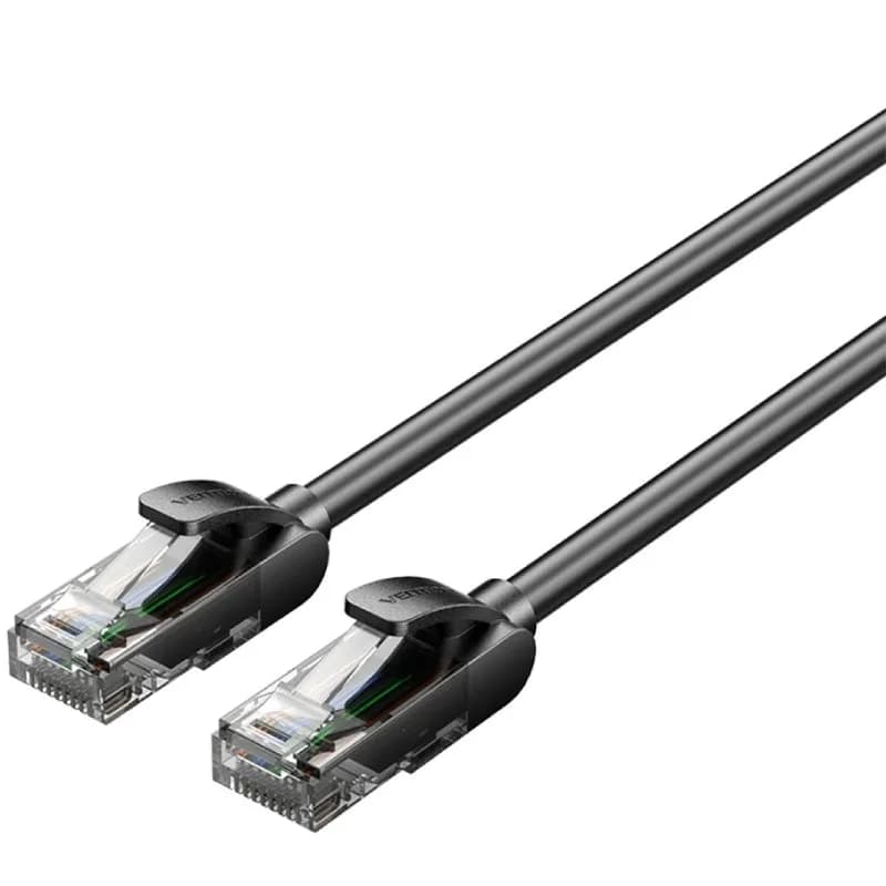 Patch cord UTP Vention, Cat. 5e, RJ-45 (T) la RJ-45 (T), 3m, AWG 26, 1000Mbps, negru, "IABBI" - 6922794781429