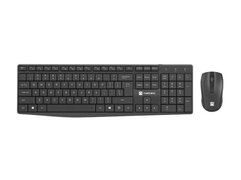 Tastatura NATEC SQUID, Wireless, Negru