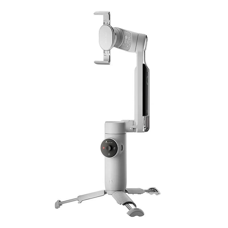 Insta360 Flow Stabilizer, lungime selfie stick incorporat 215mm, dimensiune trepied incorporat 80mm, alb — miniatură