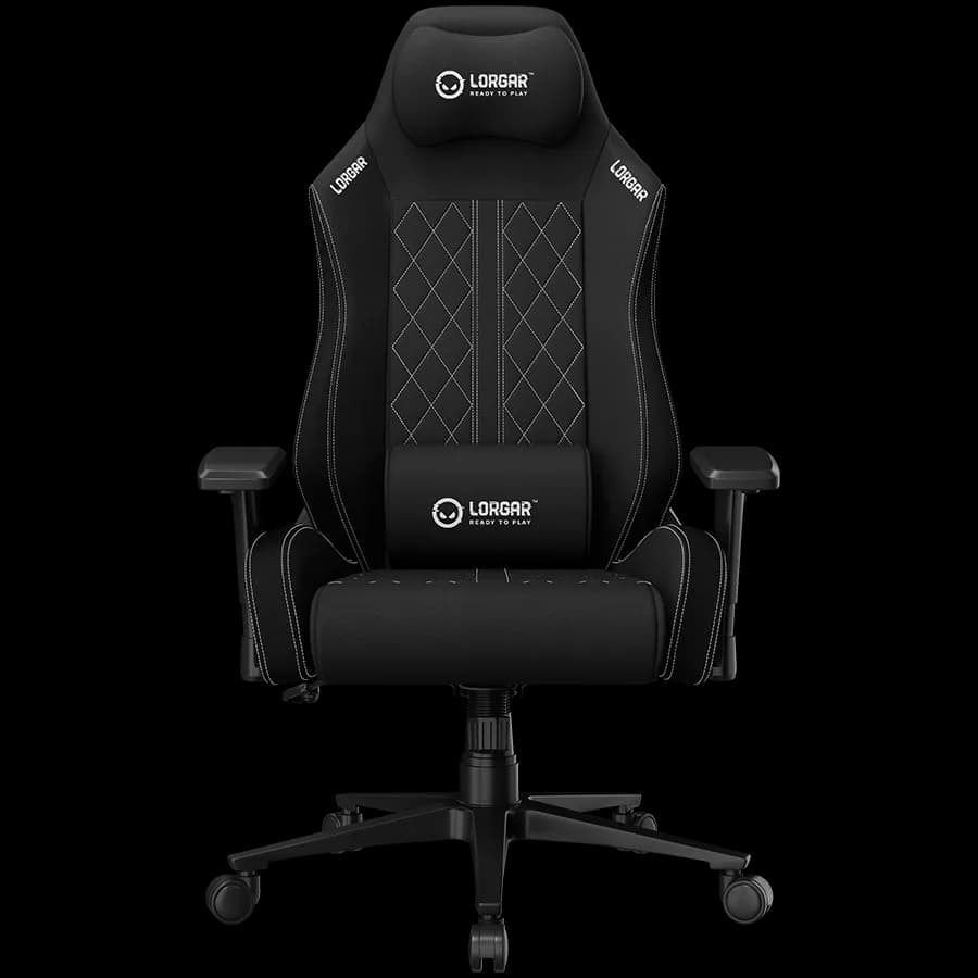 LORGAR CHA41, Ergonomic Gaming Chair Advanced, premium anti-stain fabric, Black/white "LRG-CHA41-BK-WH"