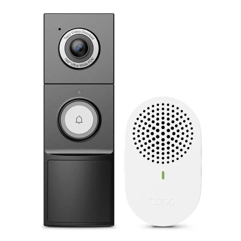 Video Doorbell Camera 1×Tapo D235 + 1×Tapo D100C SPEC: 2.5K 5MP(2560x1920), 2.4 GHz, Battery Powered or Hardwired, Chime included FEATURE: Ringtones, 10000mAh rechargeable lithium-ion battery, Head to Toe View(4:3), Smart Detection and Notifications (Motion, people, pets, cars, package), Quick