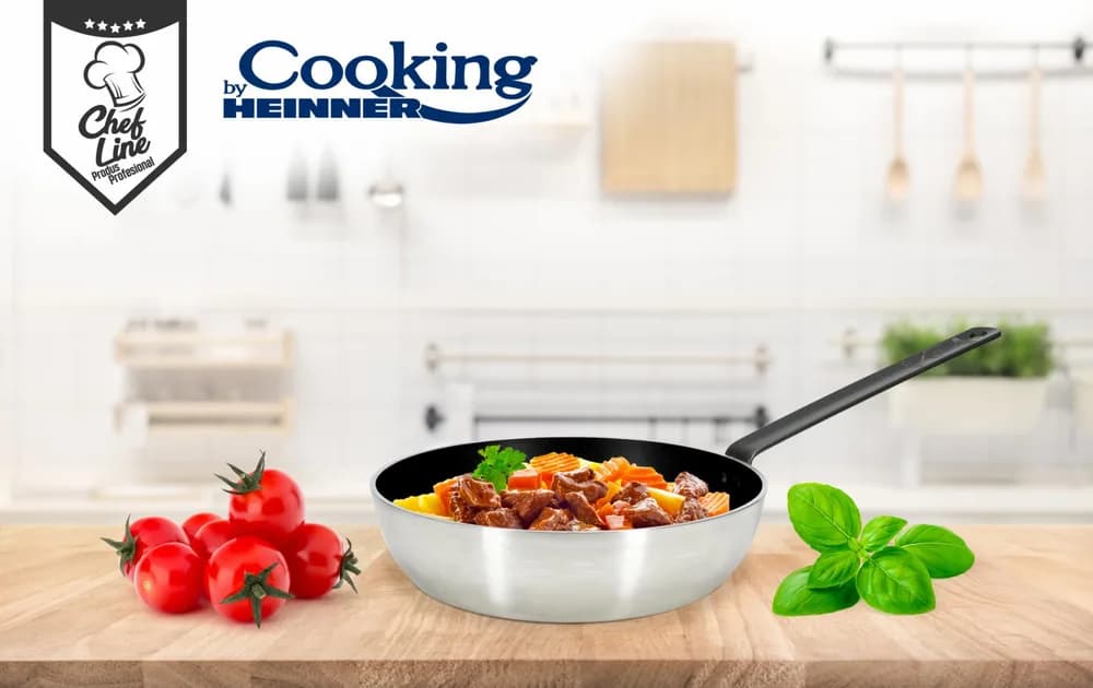 TIGAIE WOK PROFESIONALA 28*8 CM, CHEF LINE, COOKING BY HEINNER — miniatură