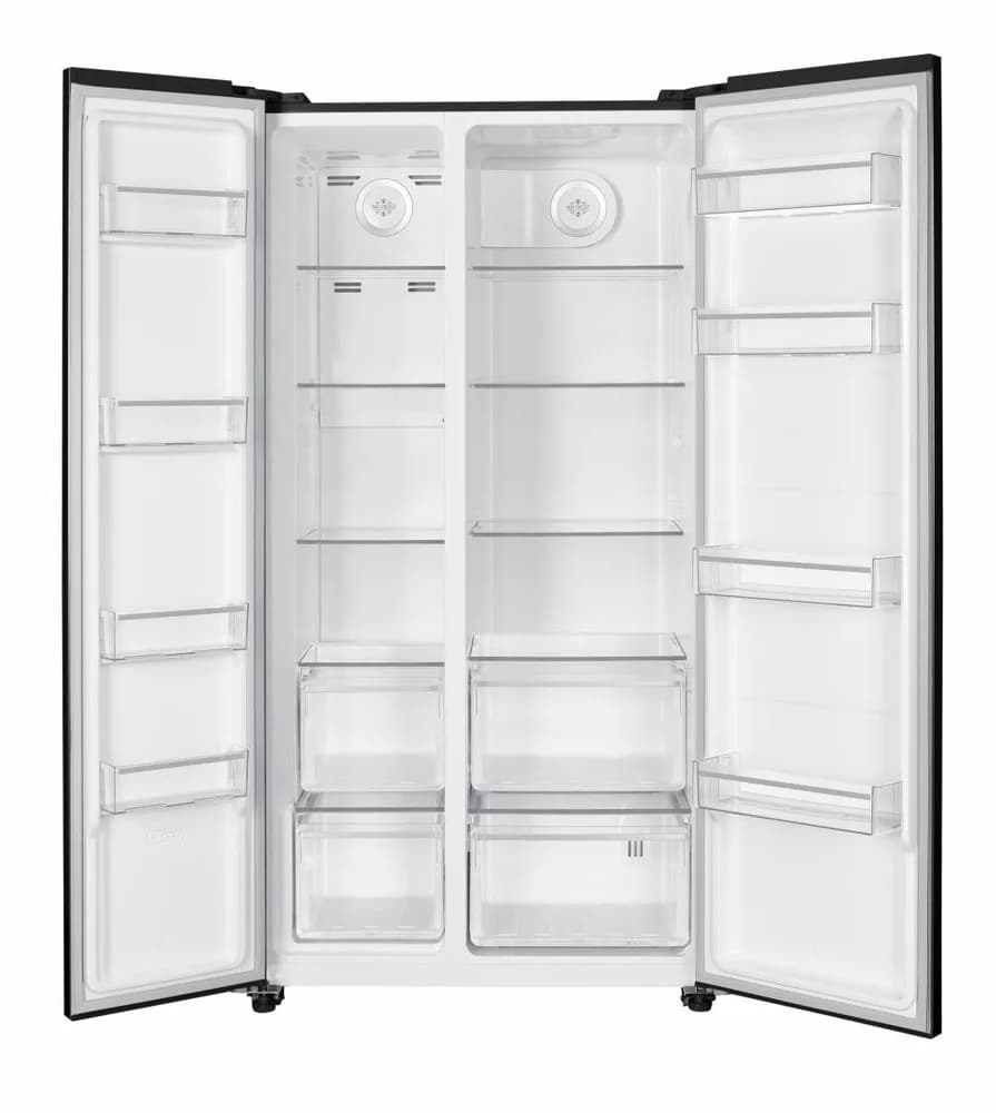 Side by Side HEINNER HSBS-HM532NFBKE++, No Frost, 532 L, Clasa E, Negru — miniatură