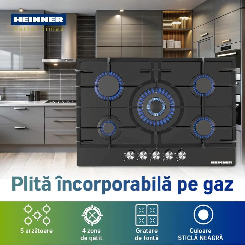 PLITA INCORPORABILA HEINNER HBH-M705IWFGBK — miniatură