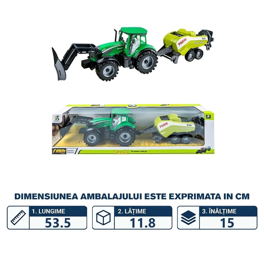 Tractor cu frictiune si combina — miniatură