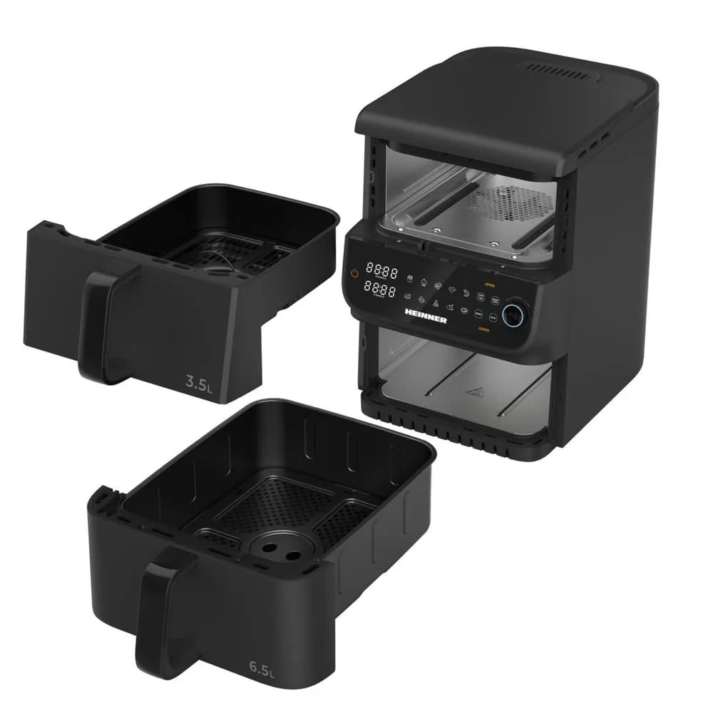 FRITEUZA DUBLA ETAJATA HEINNER InnovaCook HAF-C10DBS25BK — miniatură