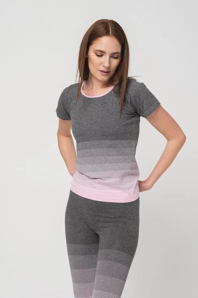 TRICOU PEGAS GREY PINK-XS — miniatură