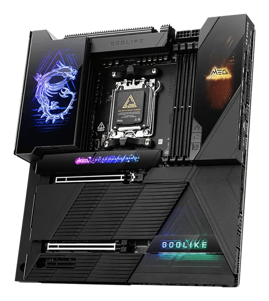 Placa de baza MB MSI AMD AM5 MEG X870E GODLIKE "7E48-001R" — miniatură