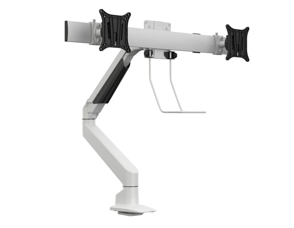 Suport Monitor dublu Gas Lift Multibrackets MB-5945, 15-28", alb, min. 2 - max. 10 kg