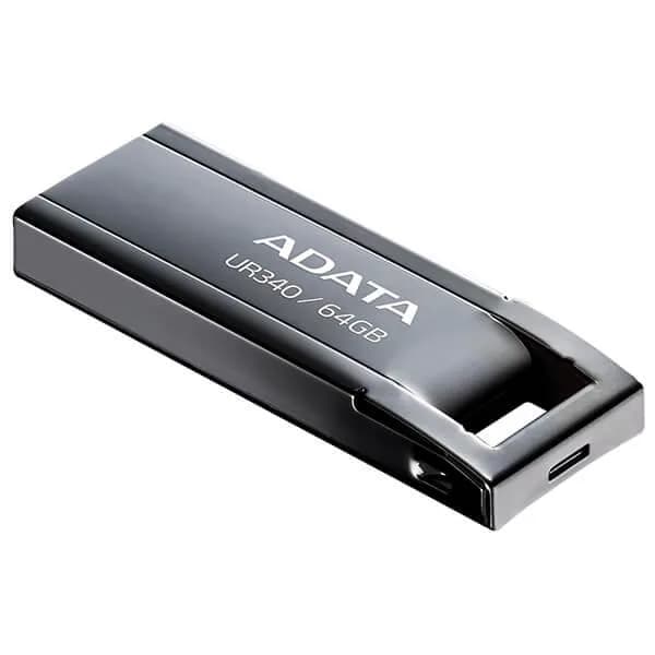 Memorie USB ADATA UR340 64 GB, USB 3.2, Negru — miniatură