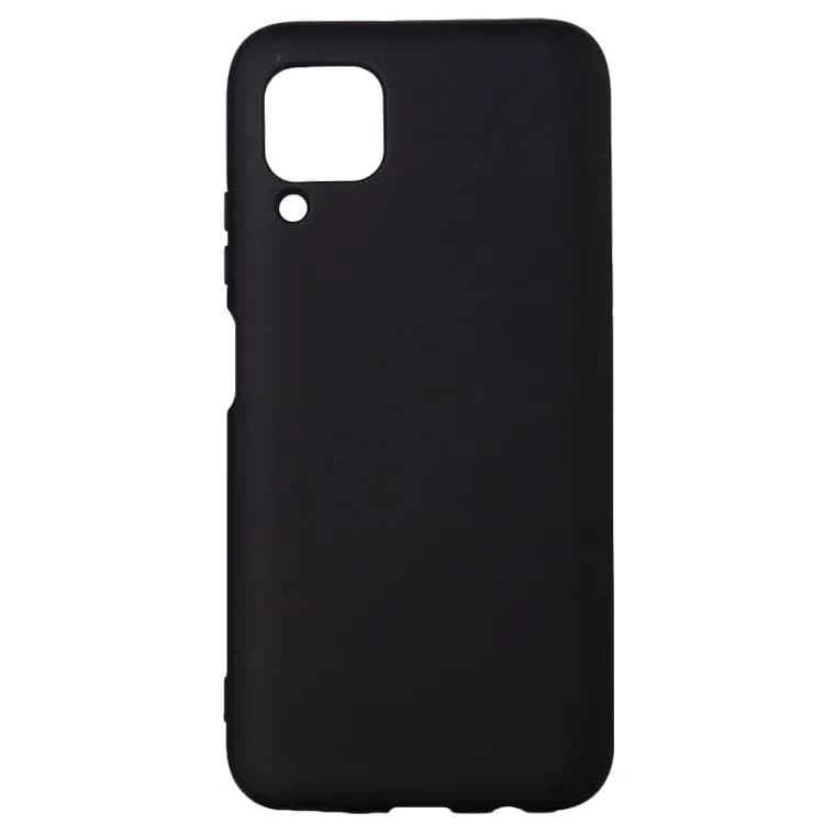 Husa Huawei telefon P 40 Lite, negru, tip back cover, material flexibil silicon + interior cu microfibra, "SPPC-HU-P-40L-SLK" — miniatură