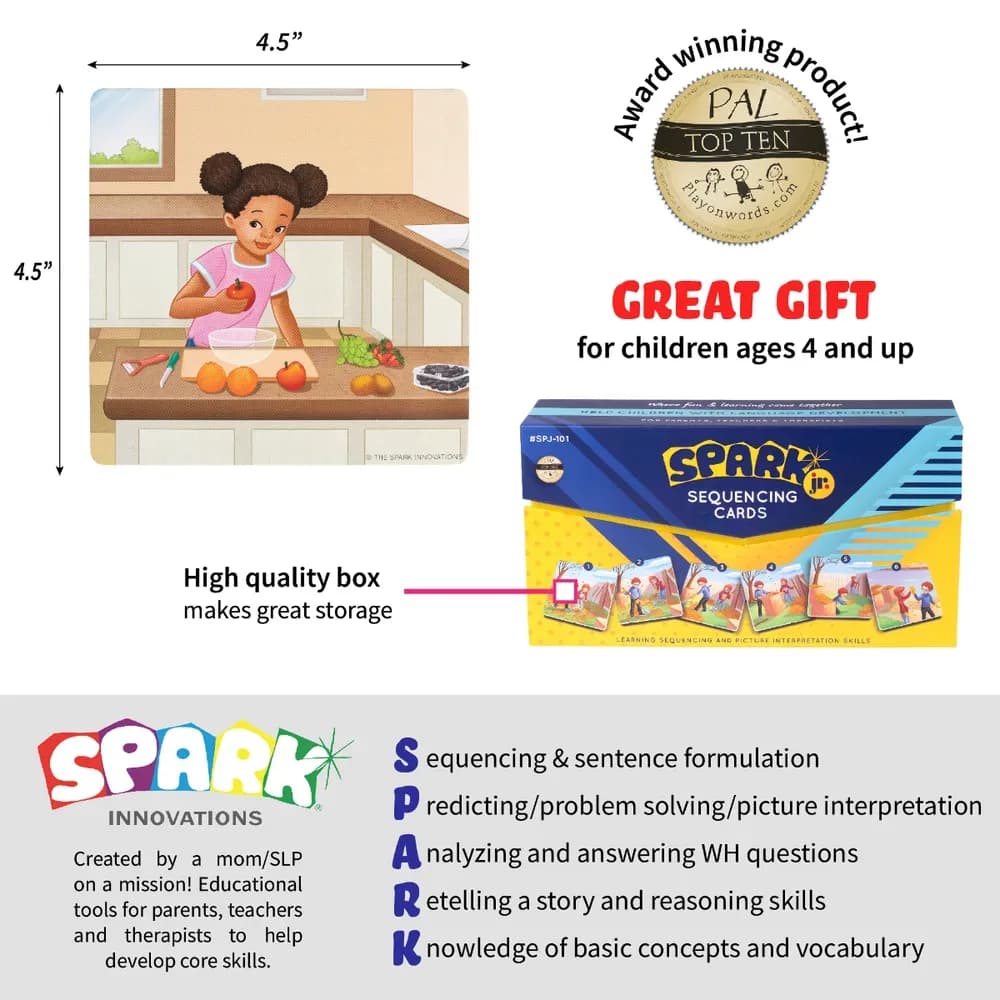 Cartonașe Spark Junior de Secvențiere pentru Logopedie – 8 Seturi — miniatură
