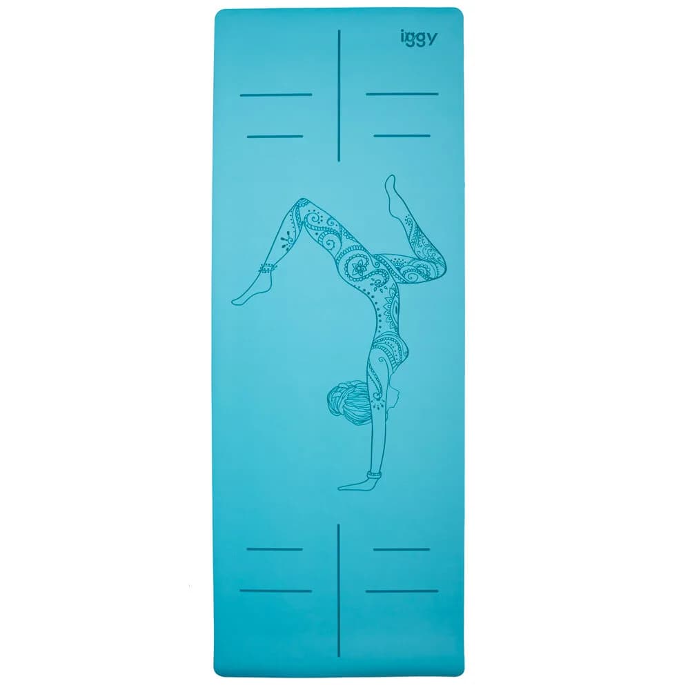 SALTEA YOGA Iggy, material PU, dimensiune 1830 x 680 x 4 mm, blue "IGMT-YOGA-BL" — miniatură