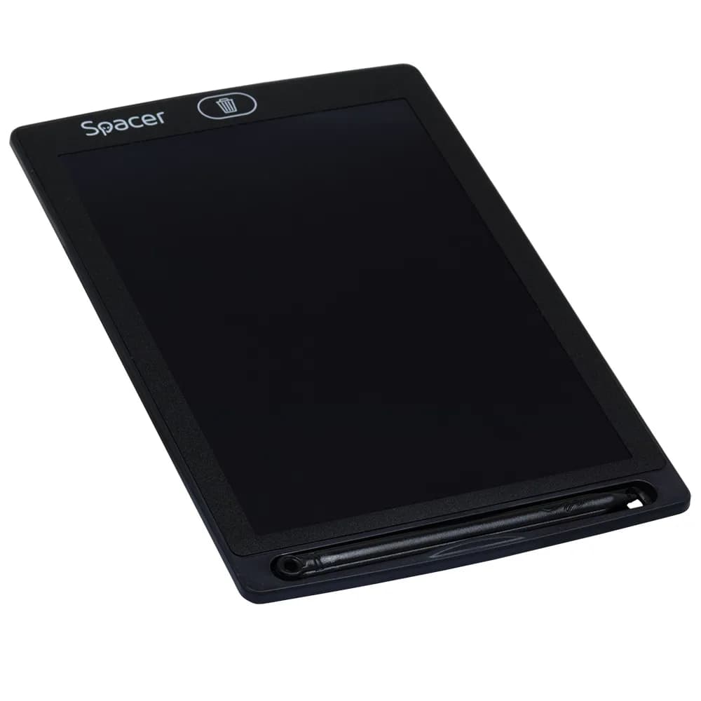 TABLETA LED SPACER pentru scris si desenat, interactiva, e-learning, 8.5 display, black, baterie CR1220 "SPTB-LED" — miniatură