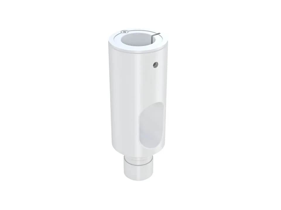 Teava extensie Multibrackets 5419 pentru suporturile cu gas, 10 cm, alb