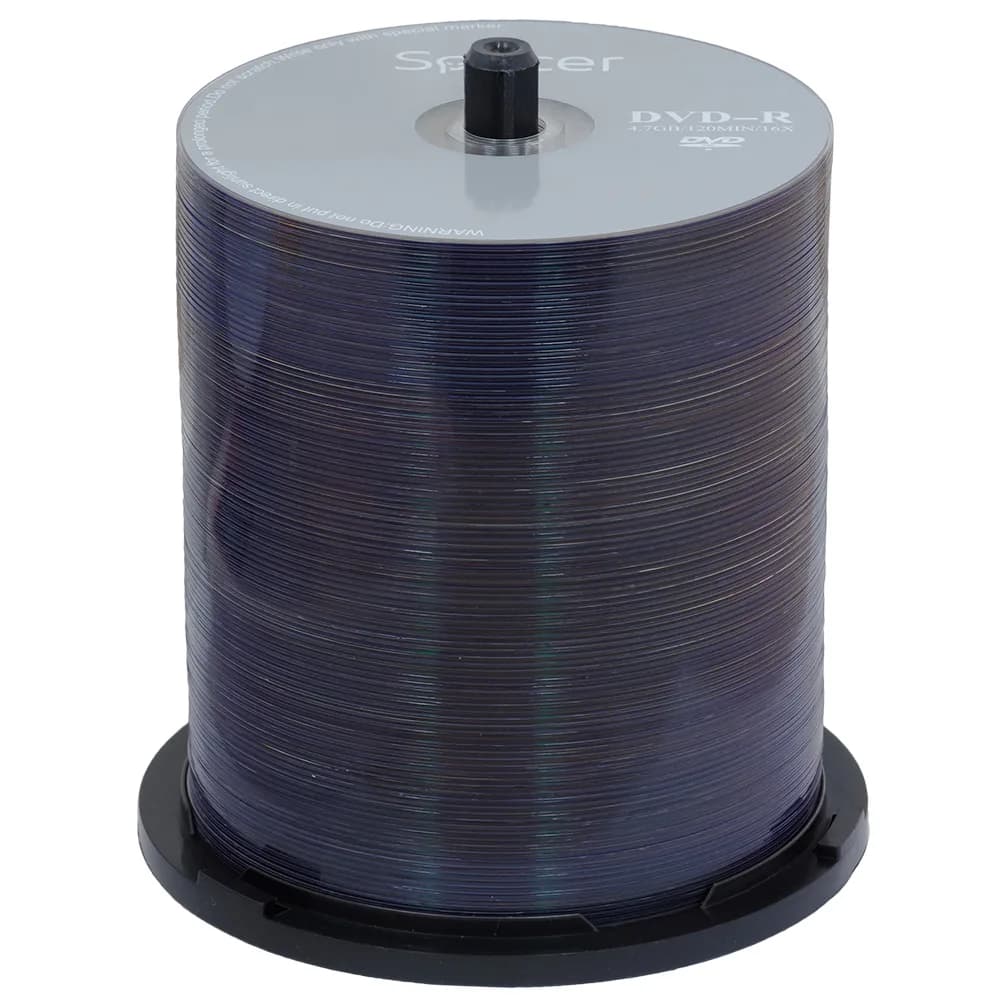 DVD-R SPACER 4.7GB, 120min, viteza 16x, 100 buc, spindle, "DVDR100" — miniatură