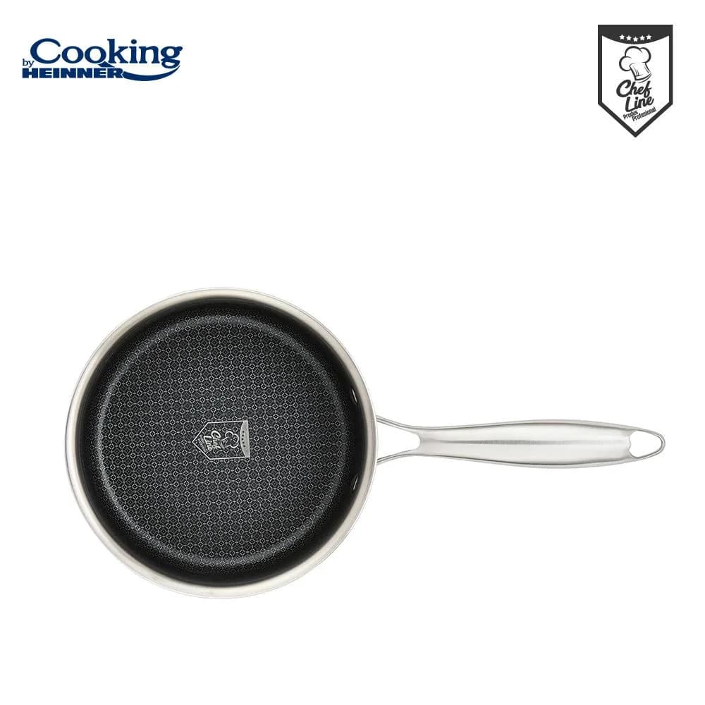 CASEROLA INOX+CAPAC STICLA IN 3 STRATURI 18X9 CM, 2 L, TITANIUM3, COOKING BY HEINNER — miniatură
