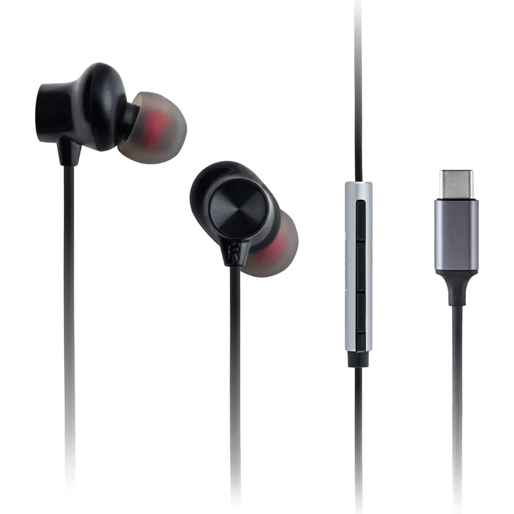 Casti Audio In Ear RP-TCM225DEK, cu fir, Microfon, Negru, USB-C, Panasonic "RP-TCM225DEK"