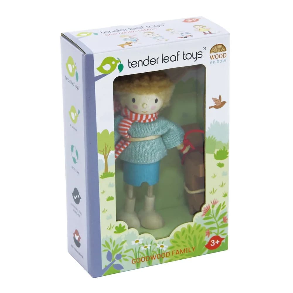 Figurine din lemn - D-ul Goodwood si cainele — miniatură