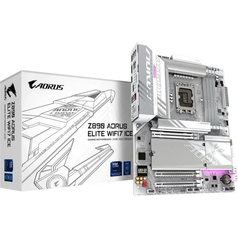 Placa de baza Gigabyte Z890 AORUS ELITE WIFI7 ICE, Socket 1851, DDR5, ATX