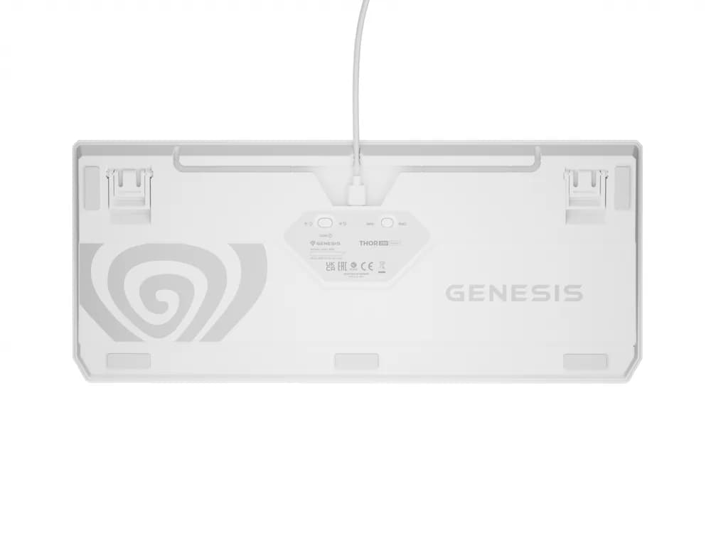Tastatura Mecanica Gaming Genesis Thor 230 TKL, RGB, Wireless, Alb — miniatură