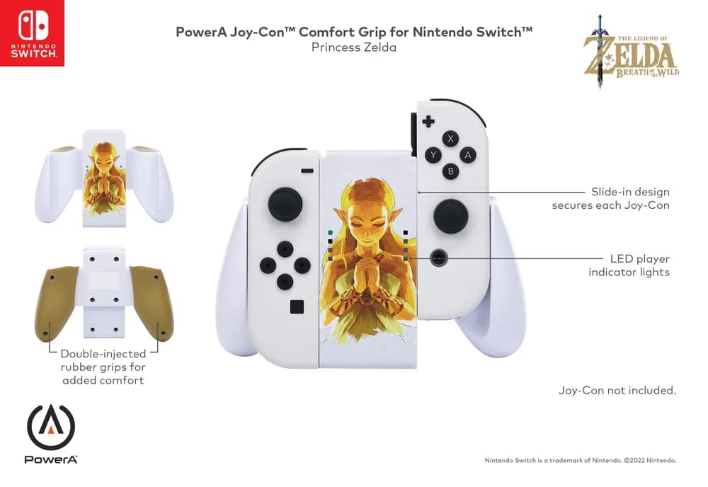 SUPORT controller PowerA, pentru Nintendo Switch JOY-CON, Princess Zelda, "NSAC0059-01" — miniatură