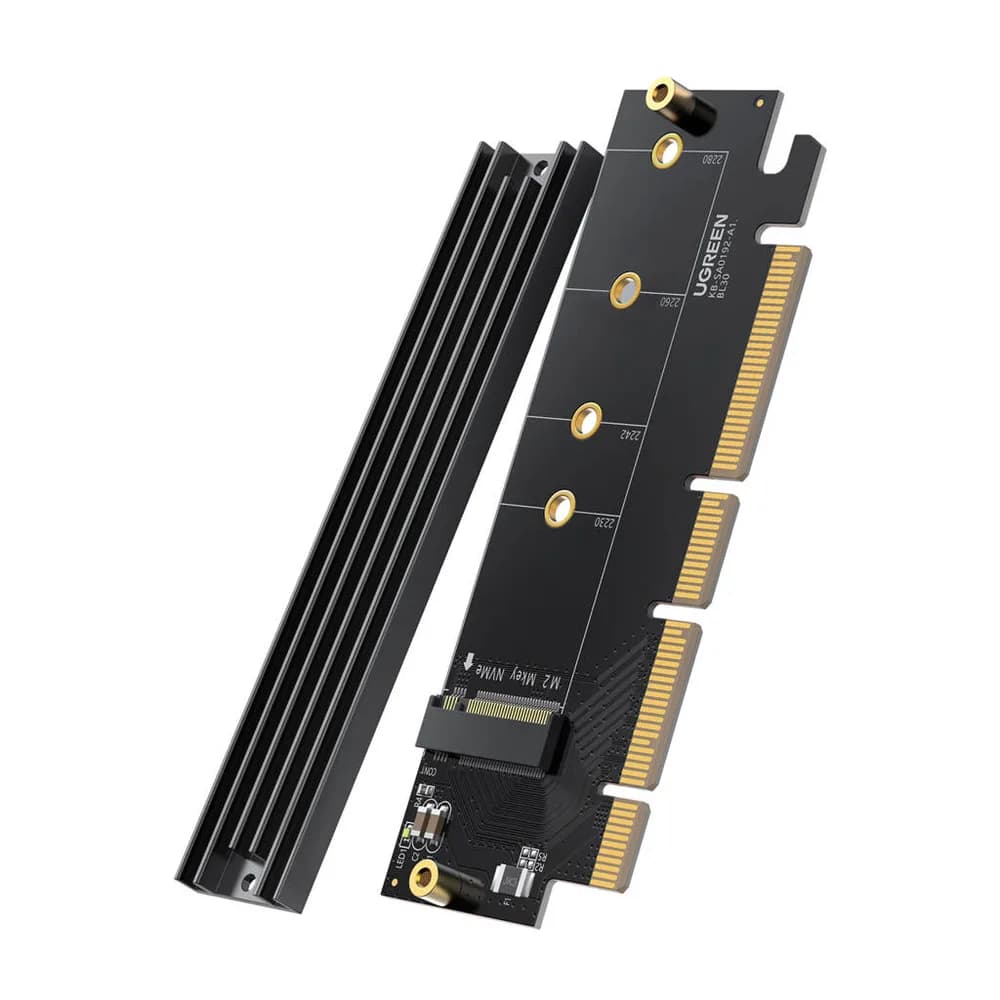 ADAPTOR Ugreen, "CM465" M.2 (M)(NVMe) la PCle 4.0, adaptor pt. SSD M.2 cu form factor 2280/2260/2242/2230, radiator (Heat Sink) "30715" - 6957303837151