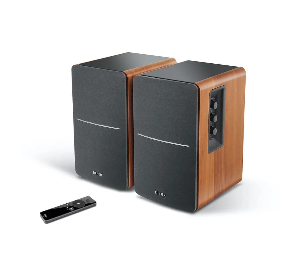 BOXE EDIFIER 2.0, RMS: 42W (2 x 21W), telecomanda wireless, volum, bass, treble, sub-out, brown, "R1280TS-BR" — miniatură