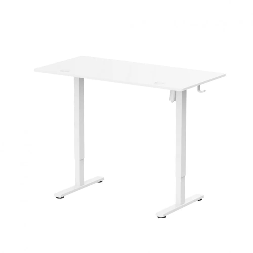 Birou Ascend cu reglare inaltime electric, alb, 1200x600x730~1180 mm, Capacitate de greutate: 40 kg, Interval de înălțime: 730~1180mm, Număr de motoare: 1, Viteză maximă: 15 mm/s, Panou de control Digital, 3 memorii — miniatură