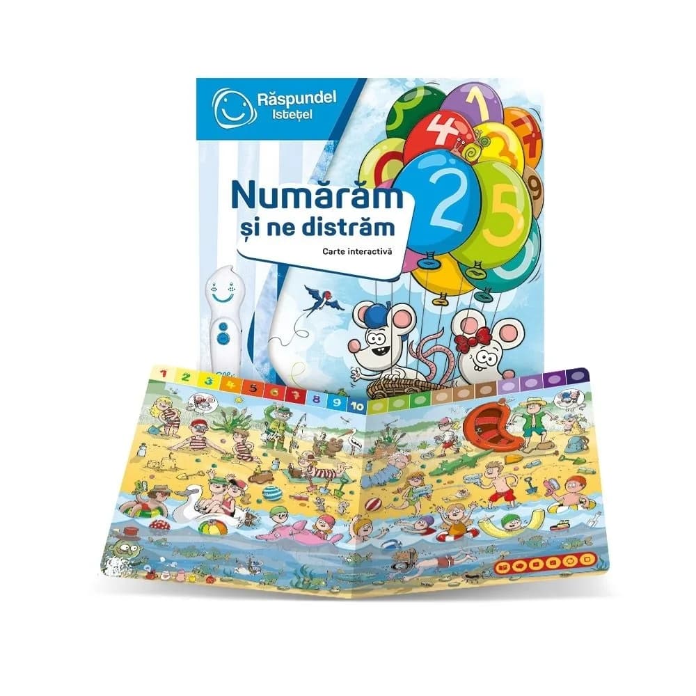 Raspundel Istetel, Carte - Numaram Si Ne Distram, ALBI - BLACKFIRE — miniatură
