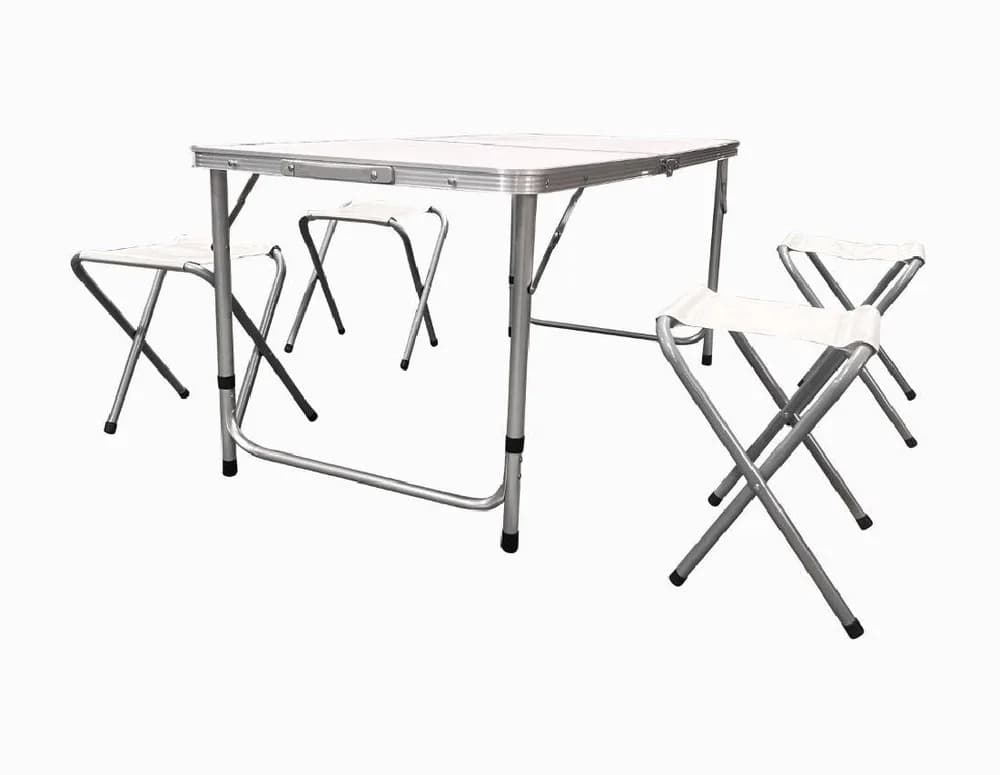 HEINNER SET 4 SCAUNE+MASA PLIABILA SERVIETA 120x60x70CM