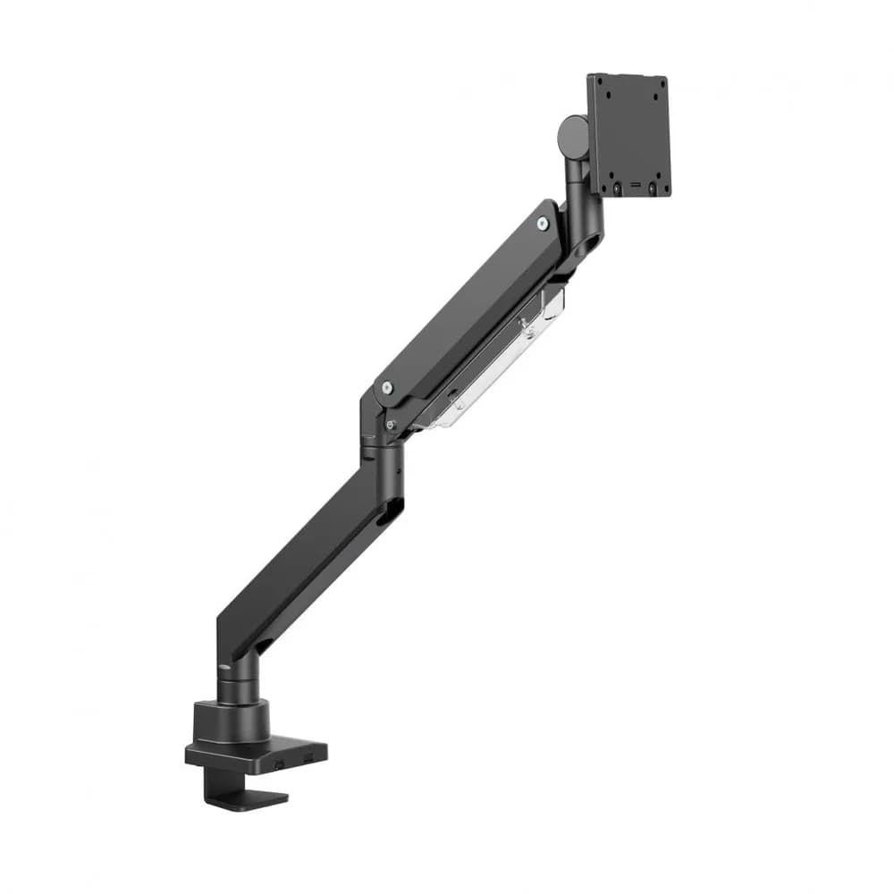 Suport monitor Serioux MM80-C012, compatibilitate dimensiune ecran 17"-57", arc cu gaz, greutate maximă suportata: (per ecran): 2~27 kg, greutate maximă suportata pentru ecran curbat (per ecran): 1 ~ 22 kg, VESA: 75x75, 100x100, 100x200, 200x100, 200x200, inclinare: +60°~-20°, pivotare: +90°~-90° — miniatură