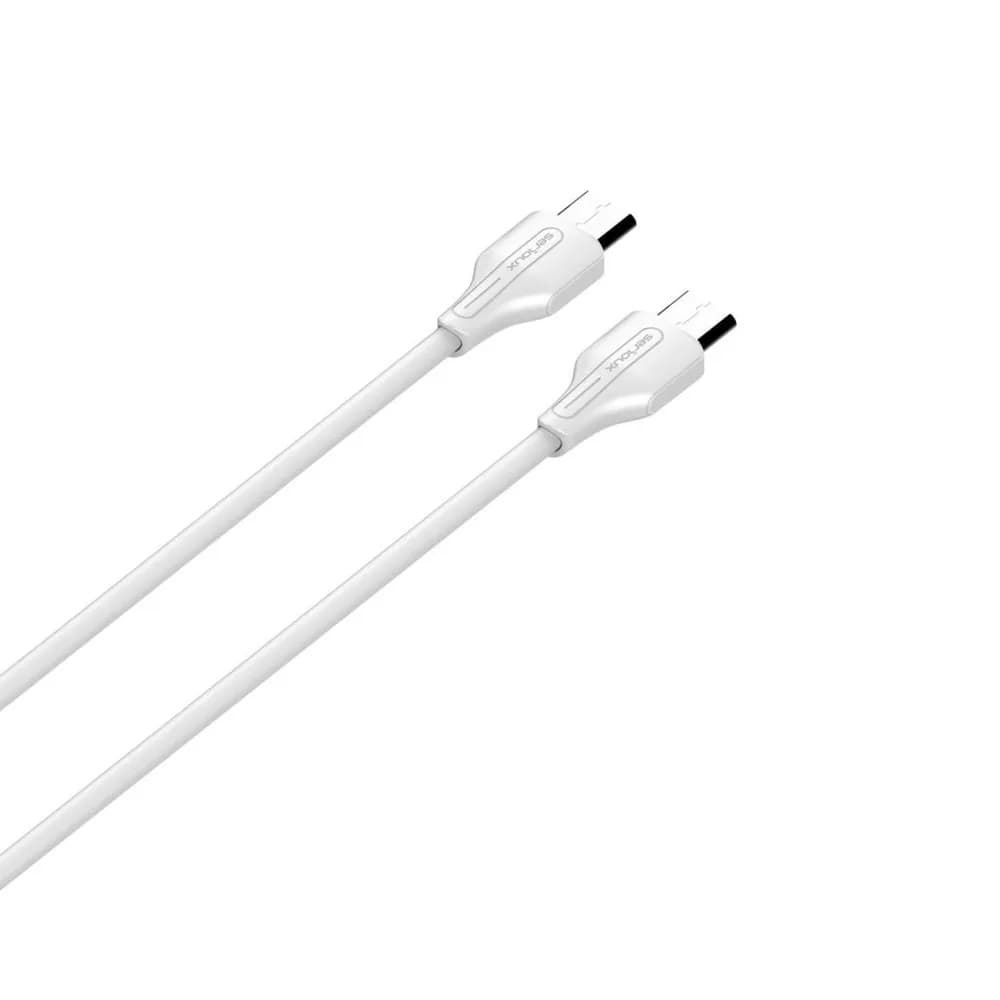 Cablu Serioux TYPE-C - TYPE-C 2M 60W.Lungime: 200 cm, Ieșire: 65W, tip cablu: USB-C la USB-C, culoare: Alb, funcție: încărcare și sincronizare — miniatură
