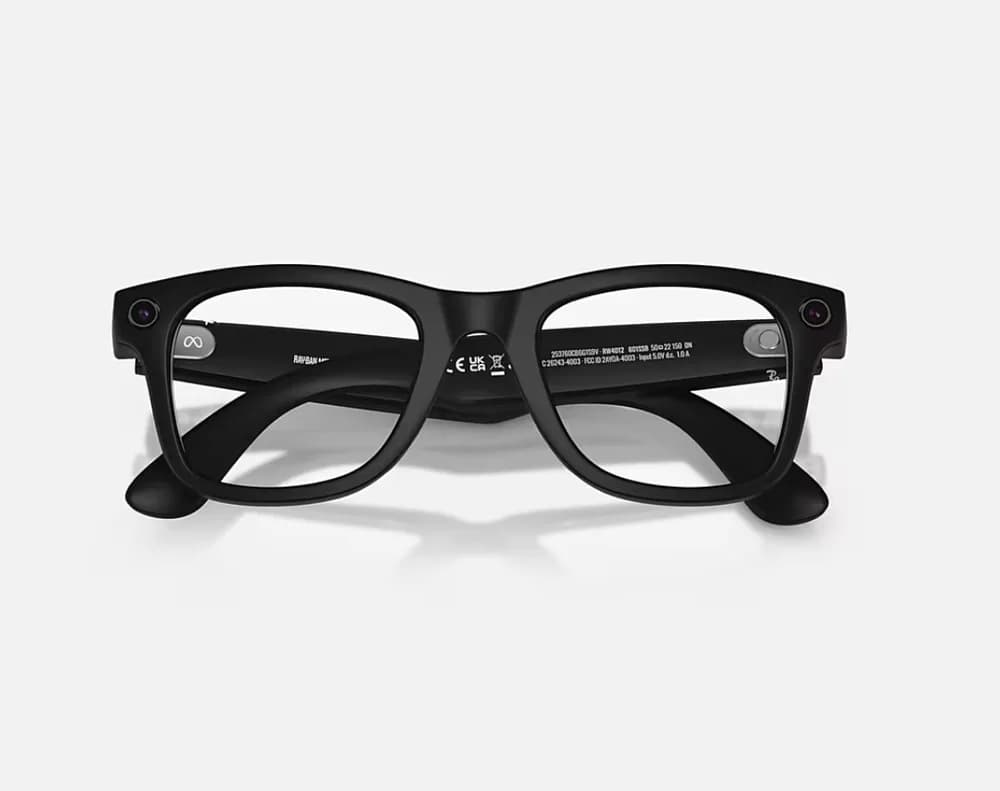 ORW4012 META WAYFARER High Bridge Fit - Matte Black - Clear Gen 2 — miniatură