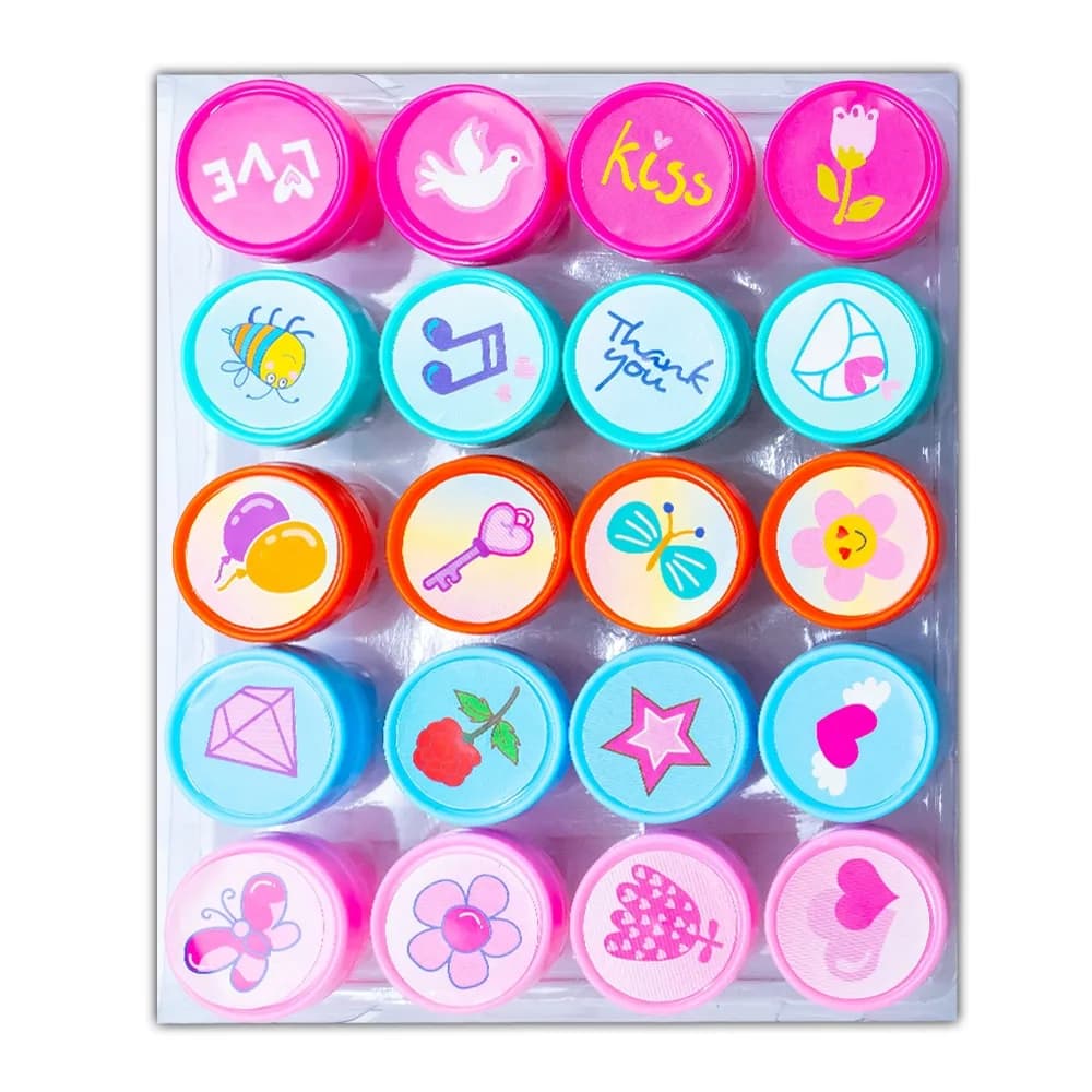 Accesorii craft, Stampilute rotunde, 20 buc/set - S-COOL — miniatură
